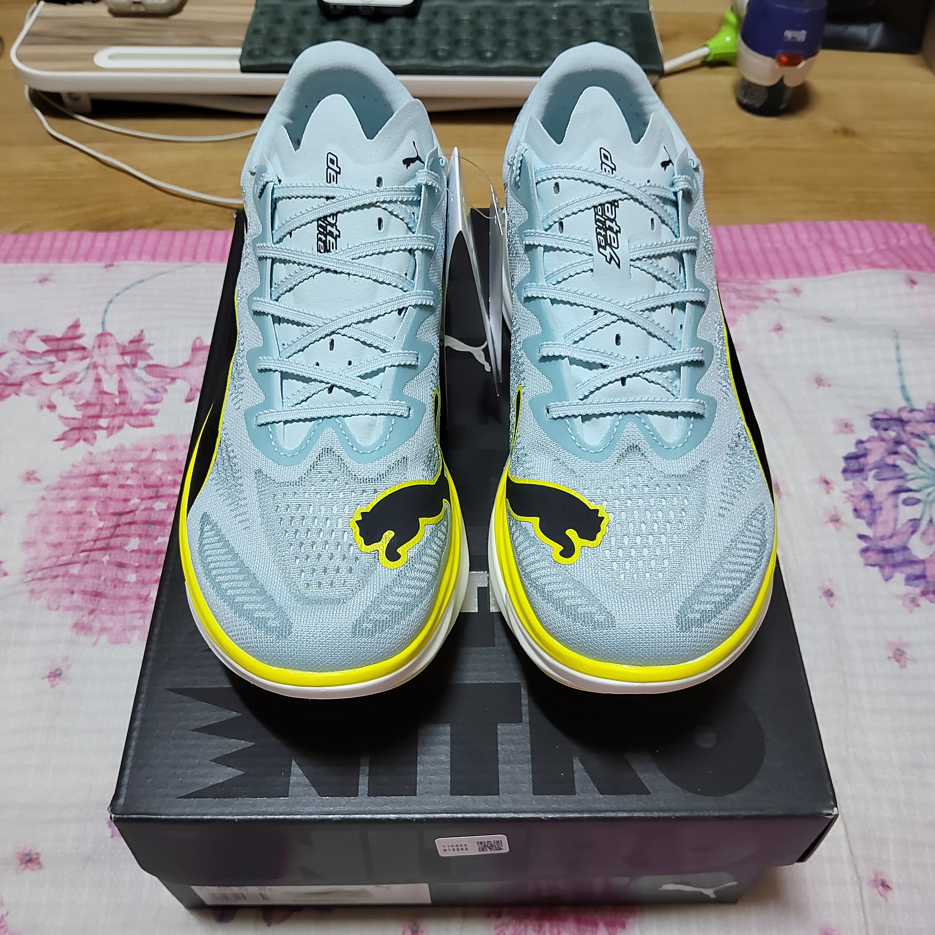 Puma Deviate Nitro Elite 4 Fresh Water Lemon Crush 착용 스타일 - 2