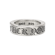 Chrome Hearts Spacer Fuck You Ring 6mm Silver