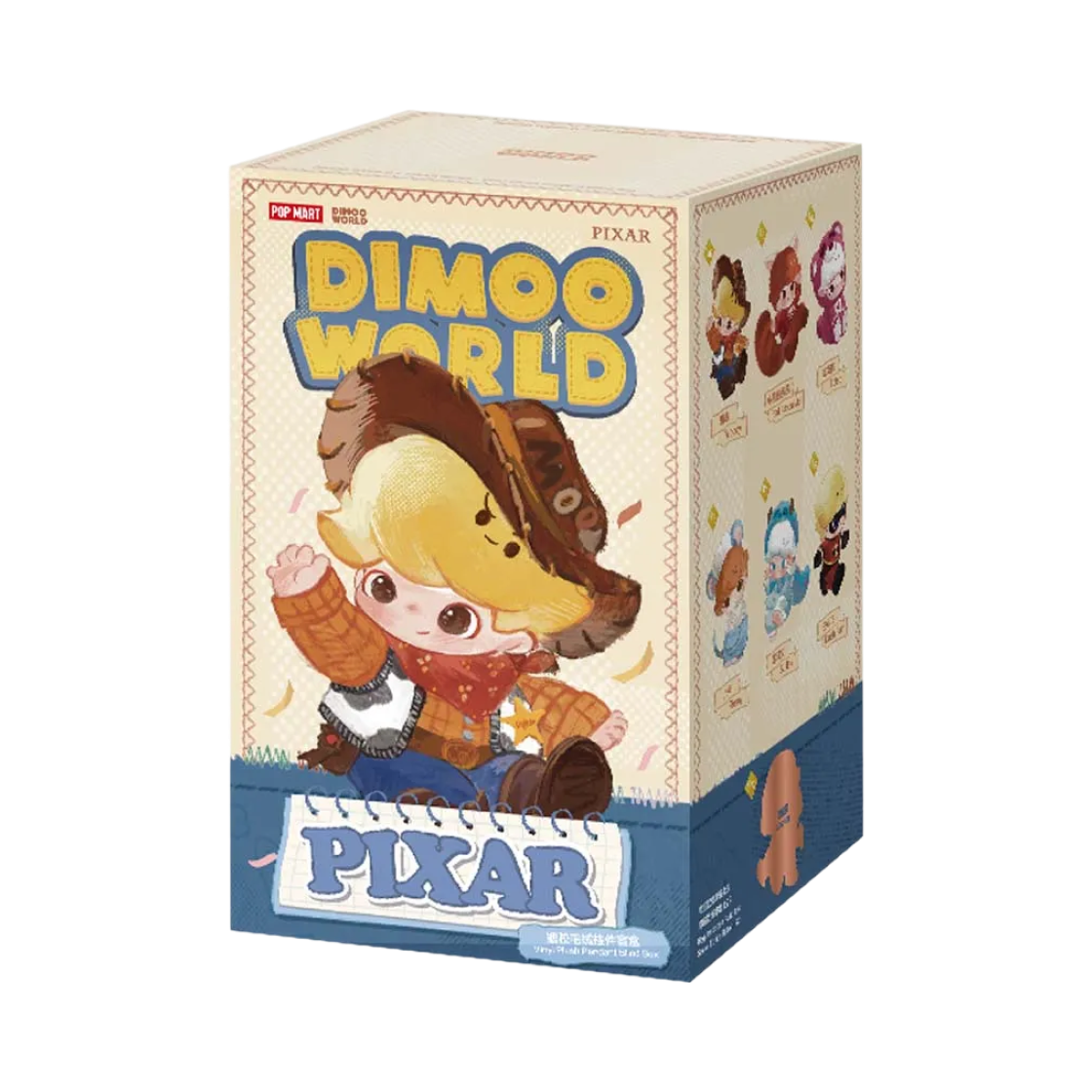 - Pop Mart Dimoo World x Pixar Series Vinyl Plush Pendant Sealed Case (1 Blind Box)