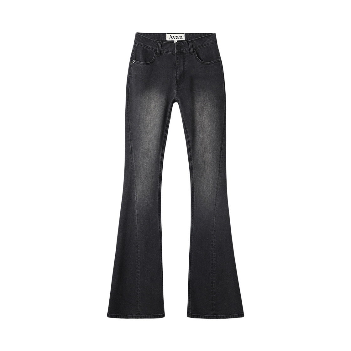 AD54PT02BK Avandress Shadow Line Bootscut Pants Black
