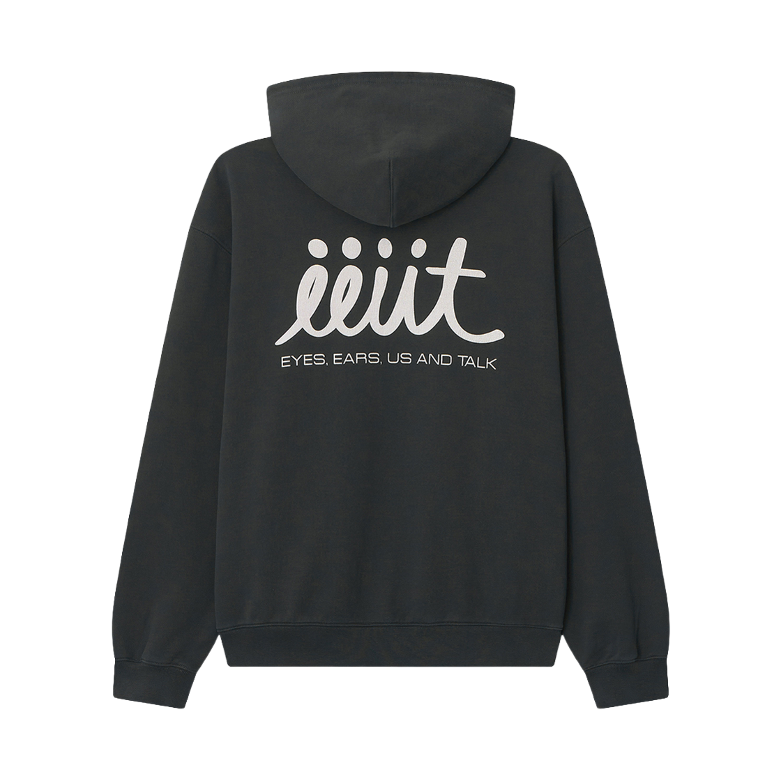 이우트 베이직 워시드 스웻 집업 차콜(EEUT Basic Washed Sweat Zip-Up Charcoal) - 2