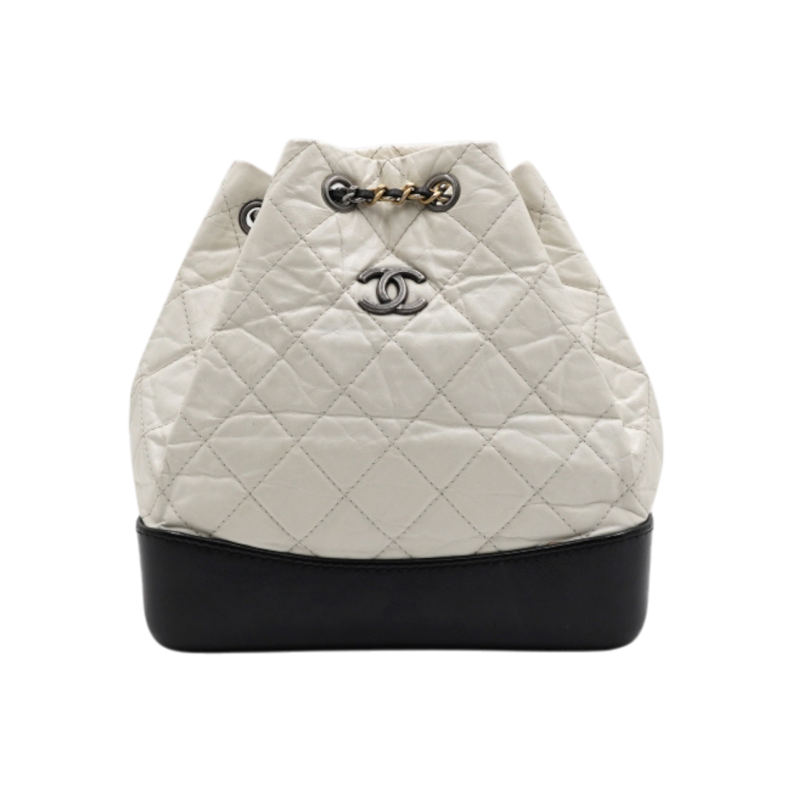ITW96UQB3692 Chanel White Calfskin Gabrielle Small Backpack