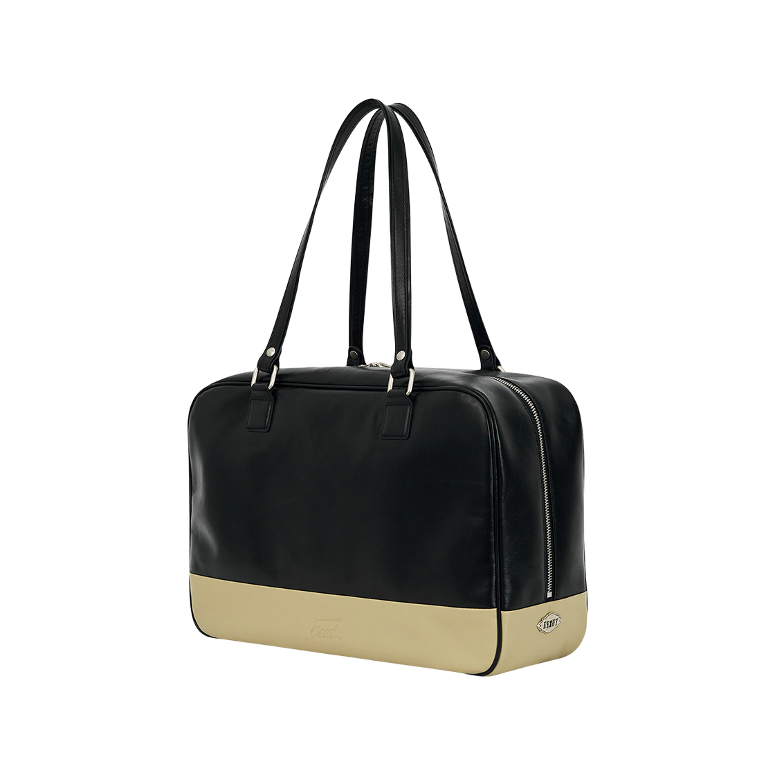 EEA1BG03BK EEUT Line Block Leather Bag