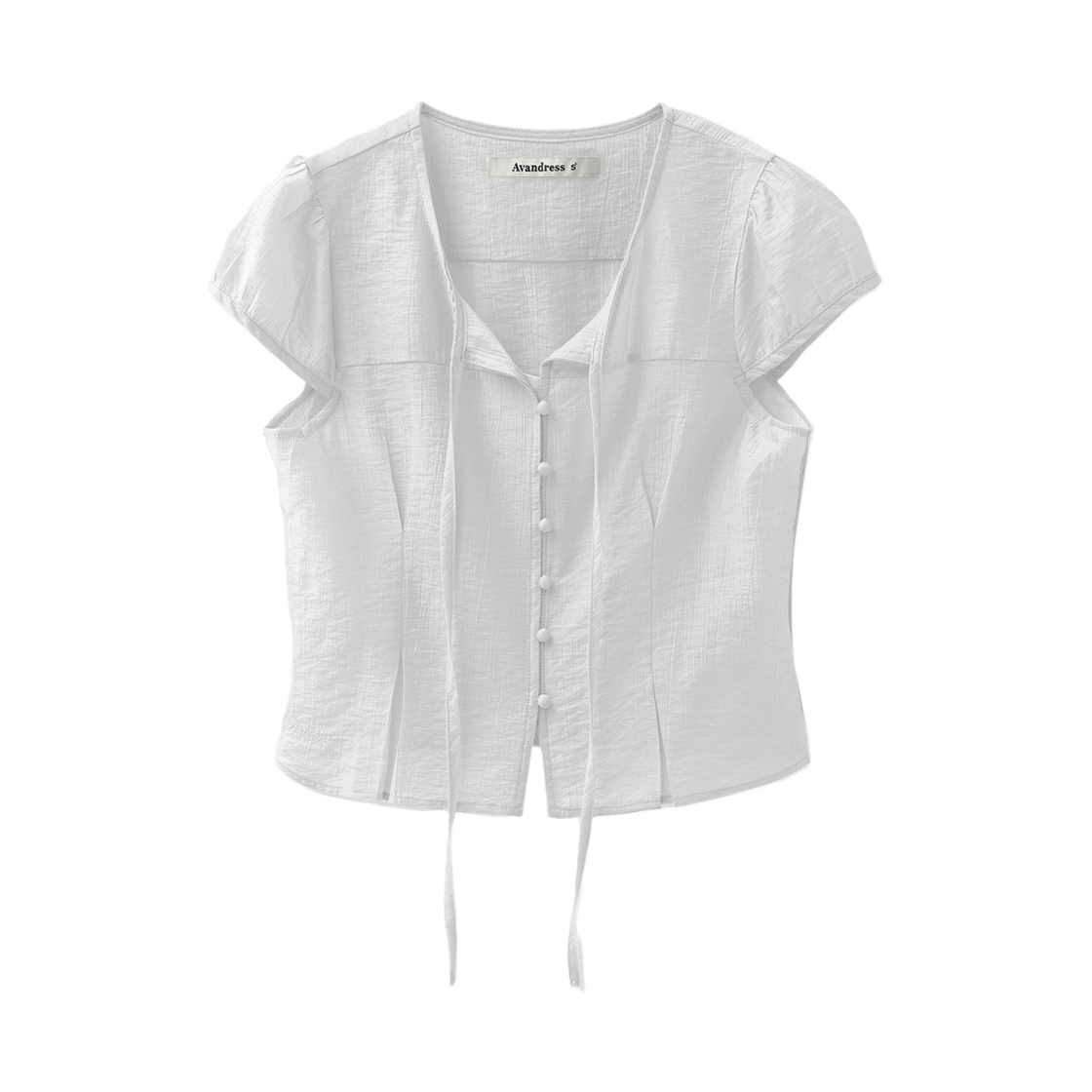 어반드레스 리오라 타이 블라우스 화이트(Avandress Liora Tie Blouse White)