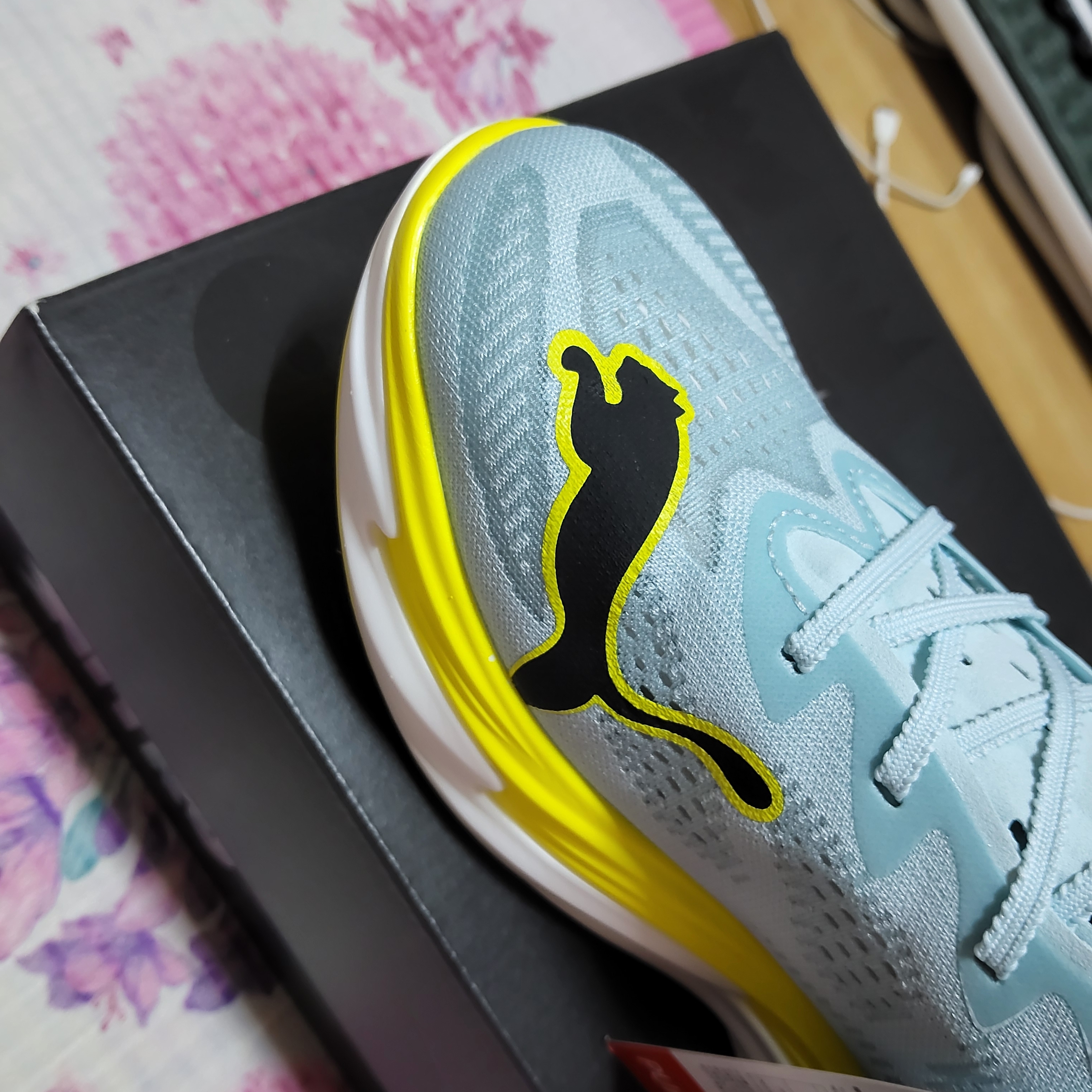 Puma Deviate Nitro Elite 4 Fresh Water Lemon Crush 착용 스타일 - 5