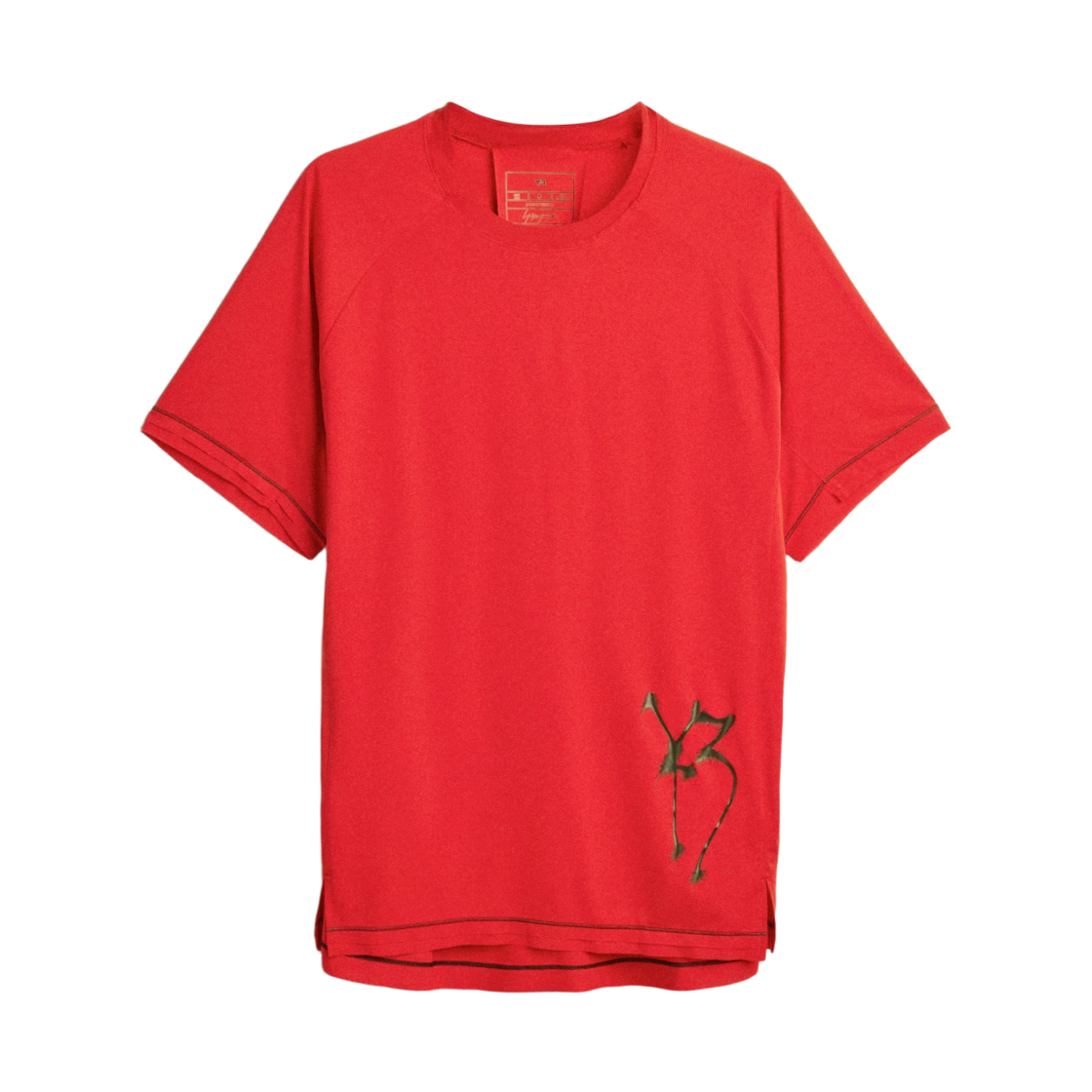 KW7018 Y-3 x Chito Graphic Running Short Sleeve T-Shirt Scarlet