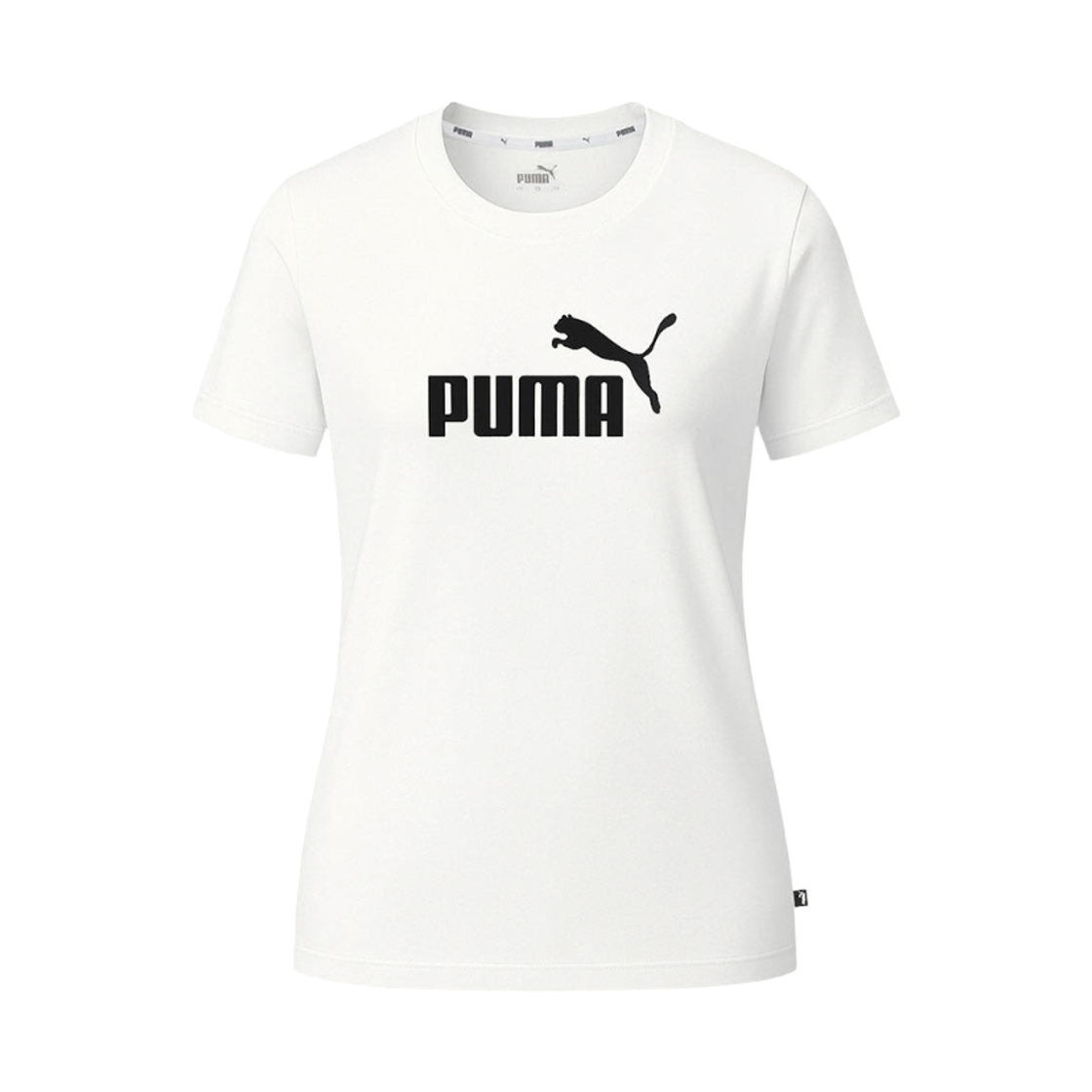 586868-02 (W) Puma Essentials Logo Boyfriend T-Shirt White