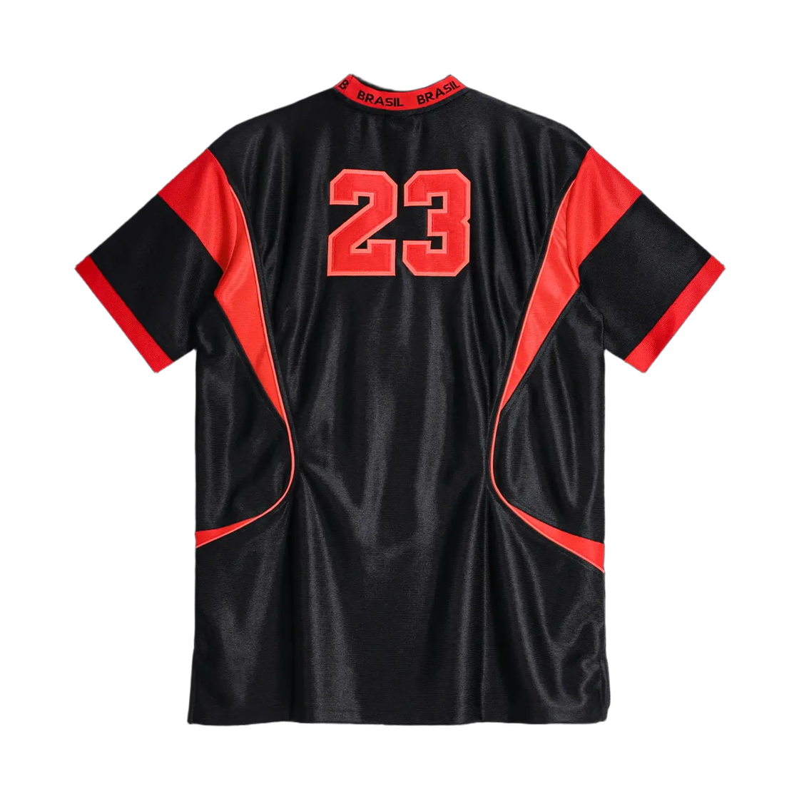 (W) 조던 브라질 티셔츠 드레스 블랙 유니버시티 레드 - 아시아((W) Jordan Brazil T-Shirt Dress Black University Red - Asia) - 2