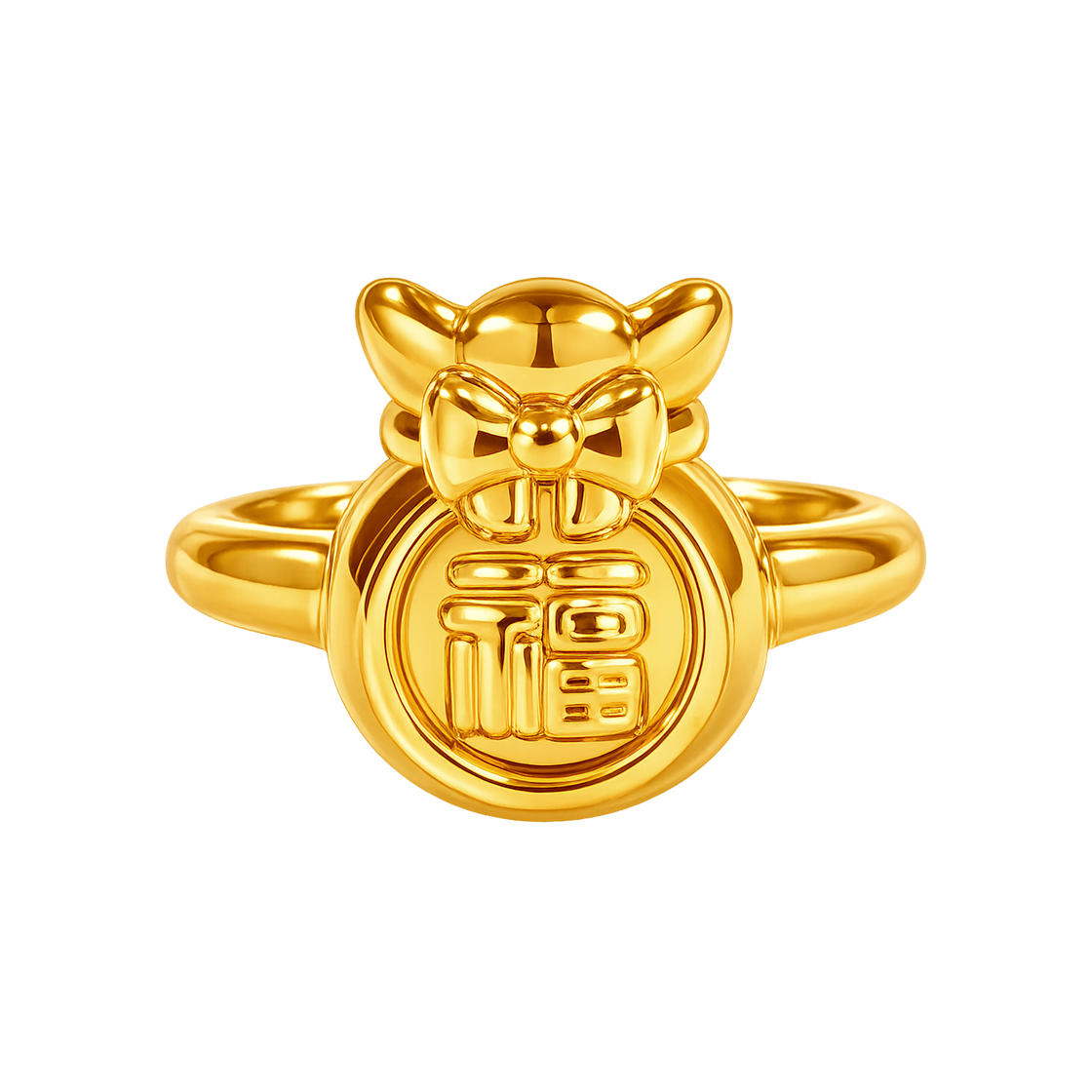 골드팡 24K 순금 행운복주머니 통통 돌반지 + 복선물패키지(GOLDPANG 24K Gold Lucky Pouch Baby Ring + Lucky Gift Package)