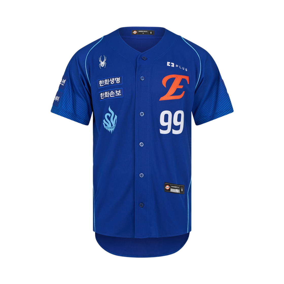 SBLPCNRS506M-BLU Hanwha Eagles Spyder 26 Summer Authentic Uniform Blue (Non Marking Ver.)