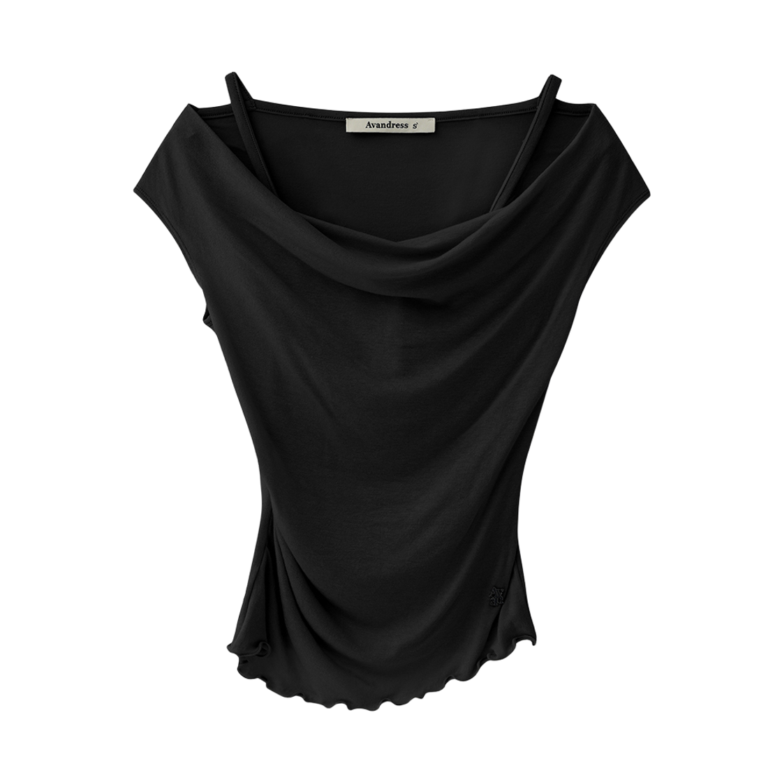 어반드레스 썸머 레나 레이어드 티 블랙(Avandress Summer Rena Layered Tee Black)