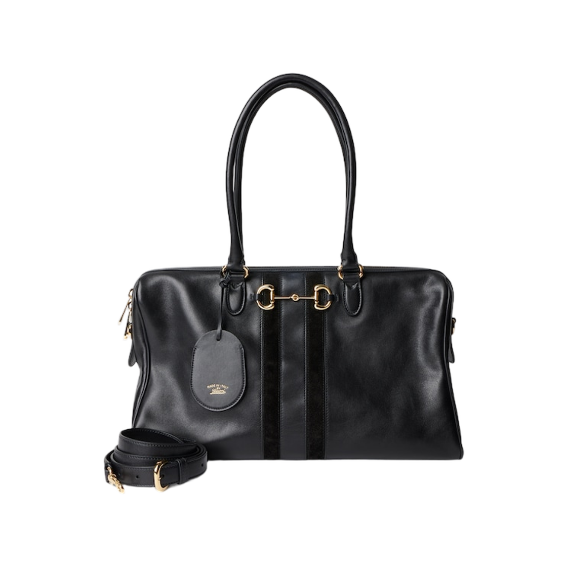 866734-AAHA6-1000 Gucci Borsetto Large Boston Bag Black