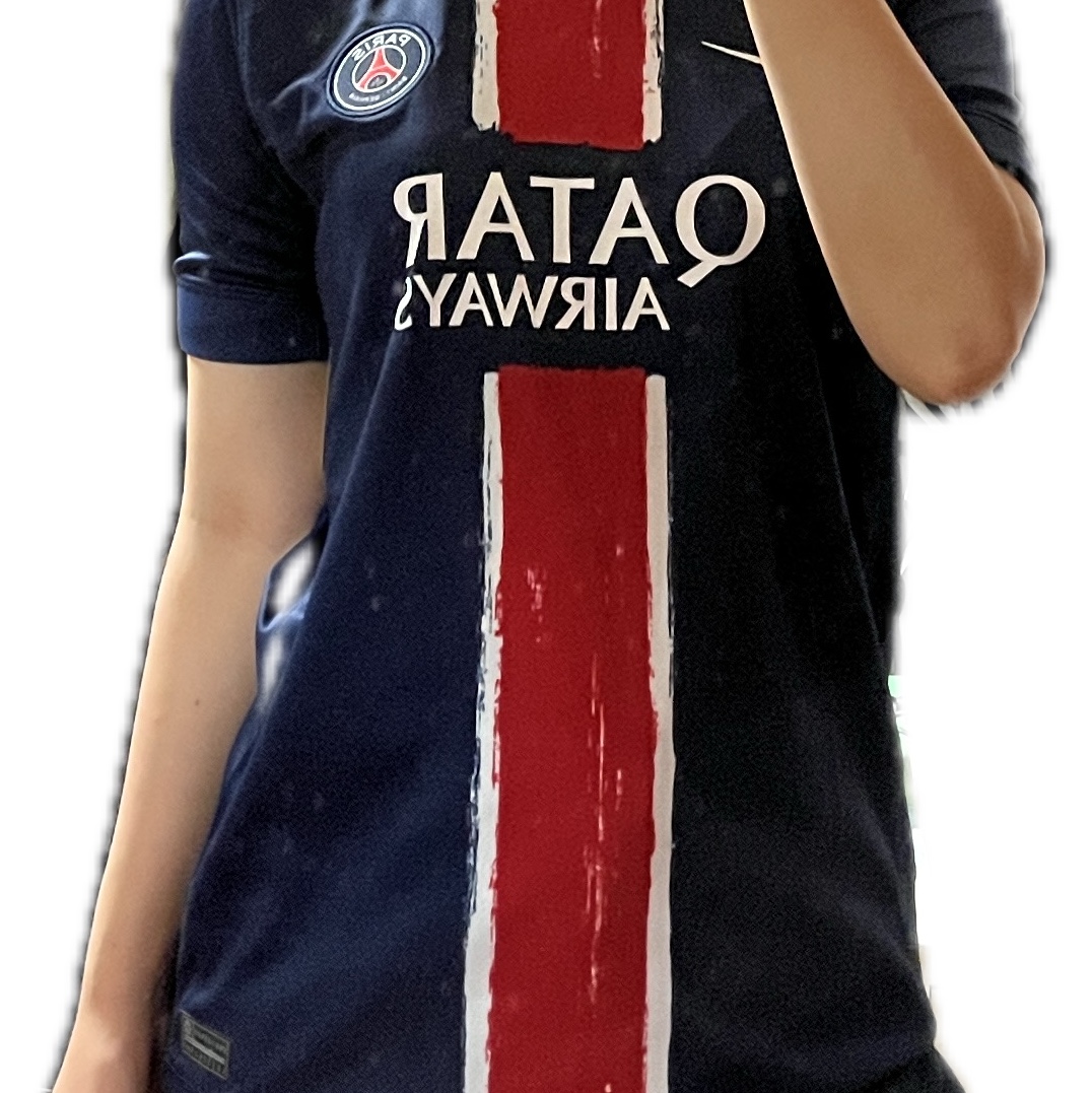 (Kids) Nike Paris Saint-Germain 2024/25 Dri-Fit Stadium Home Jersey Midnight Navy (Non Marking Ver.) 착용 스타일