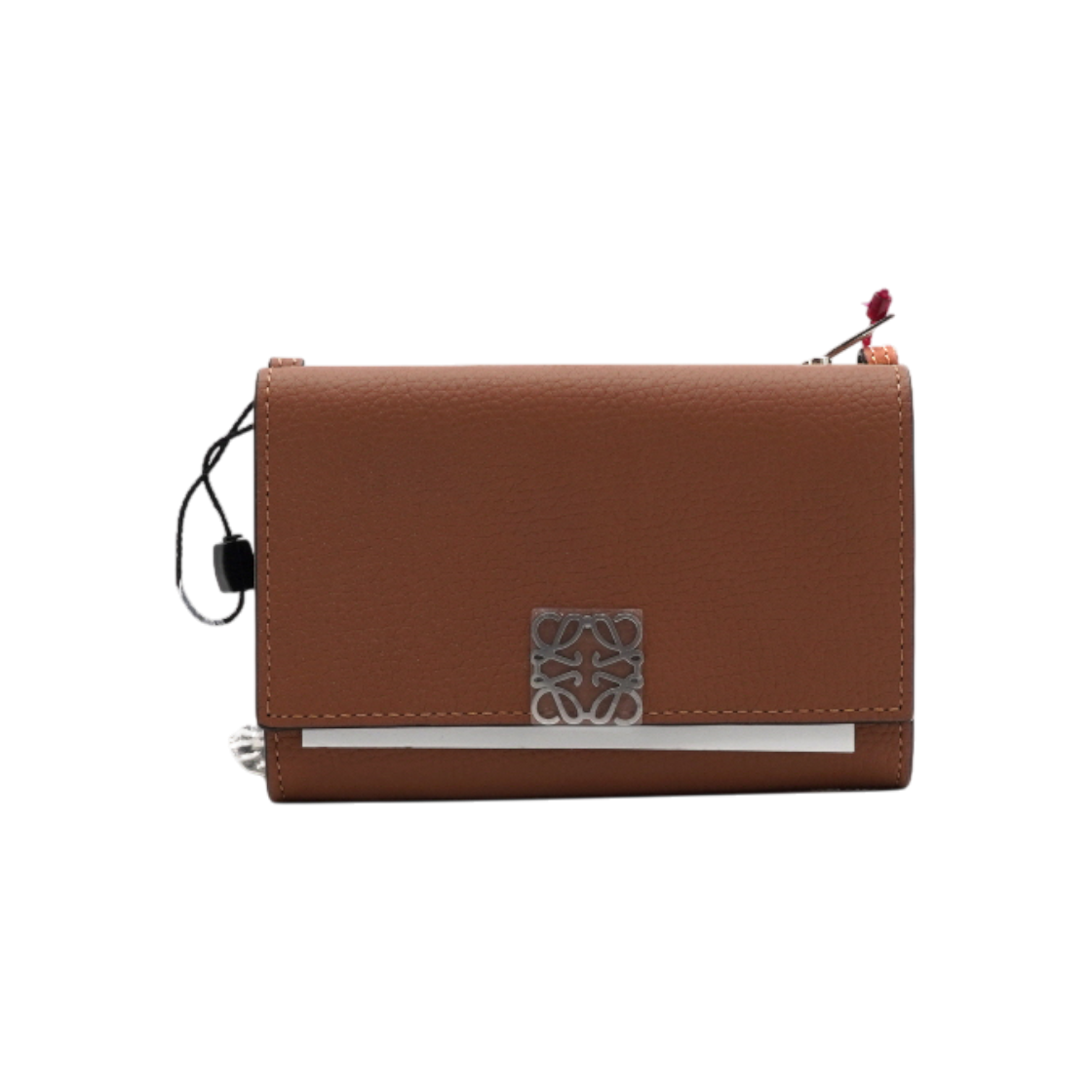 IT96CG37IREW Loewe Anagram Brown WOC Wallet on Chain Crossbody Bag