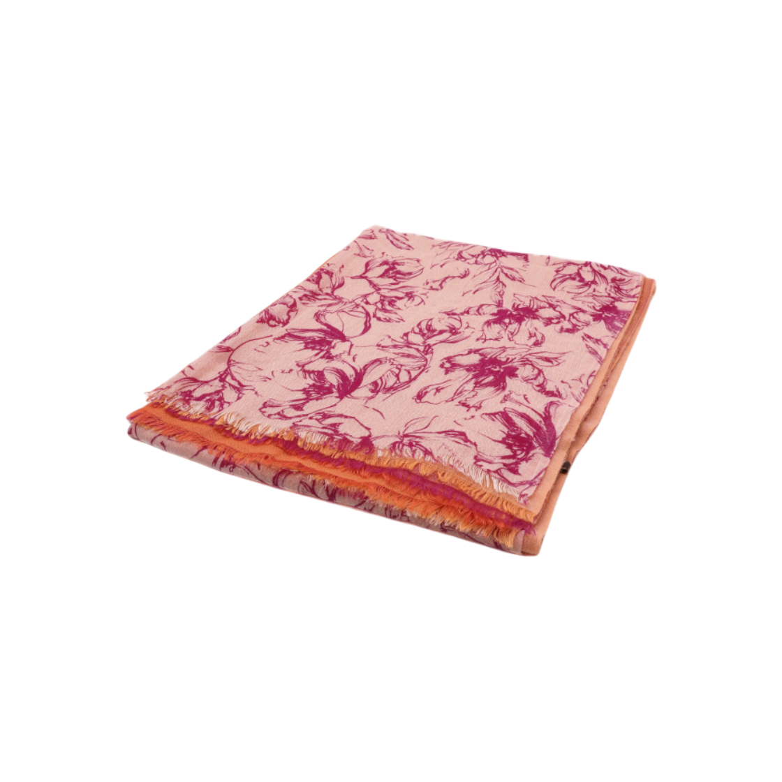 IT8TIKIKTKBT LORO PIANA Multicolor Cashmere Blend Floral Scarf
