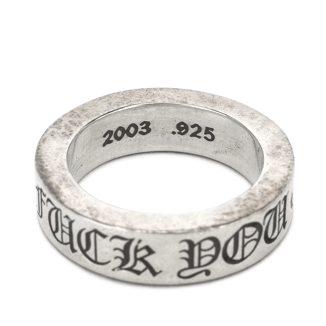 크롬하츠 스페이서 퍽 유 링 6mm 실버(Chrome Hearts Spacer Fuck You Ring 6mm Silver) - 4