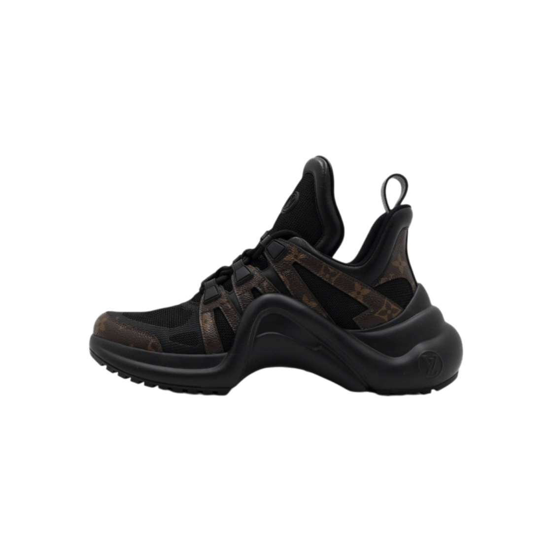 IT5WKUUKFEJP Louis Vuitton Black Monogram LV Archlight Sneakers