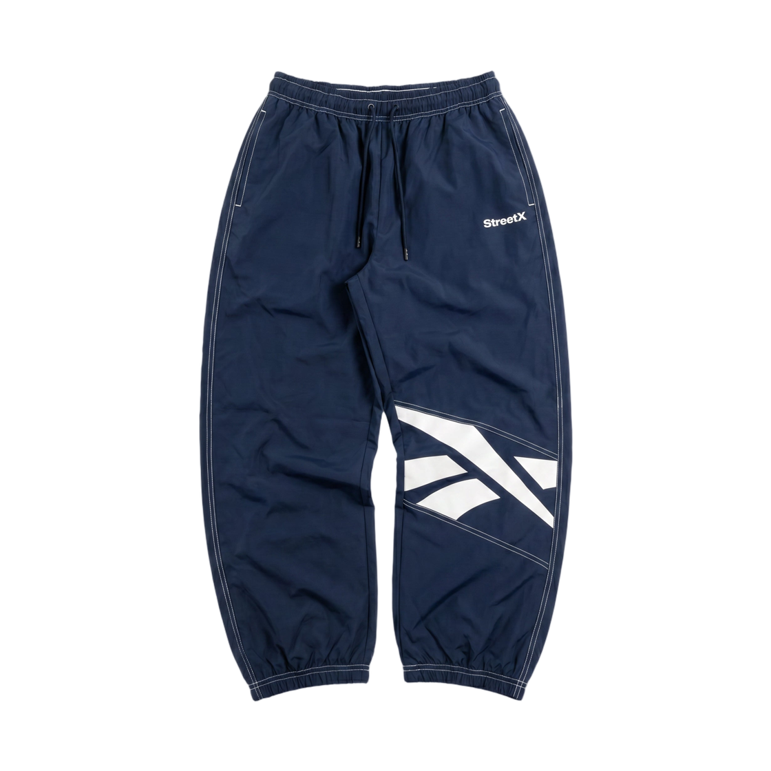 리복 x 스트리트X 벡터 트랙 팬츠 네이비 블루(Reebok x StreetX Vector Track Pants Navy Blue)