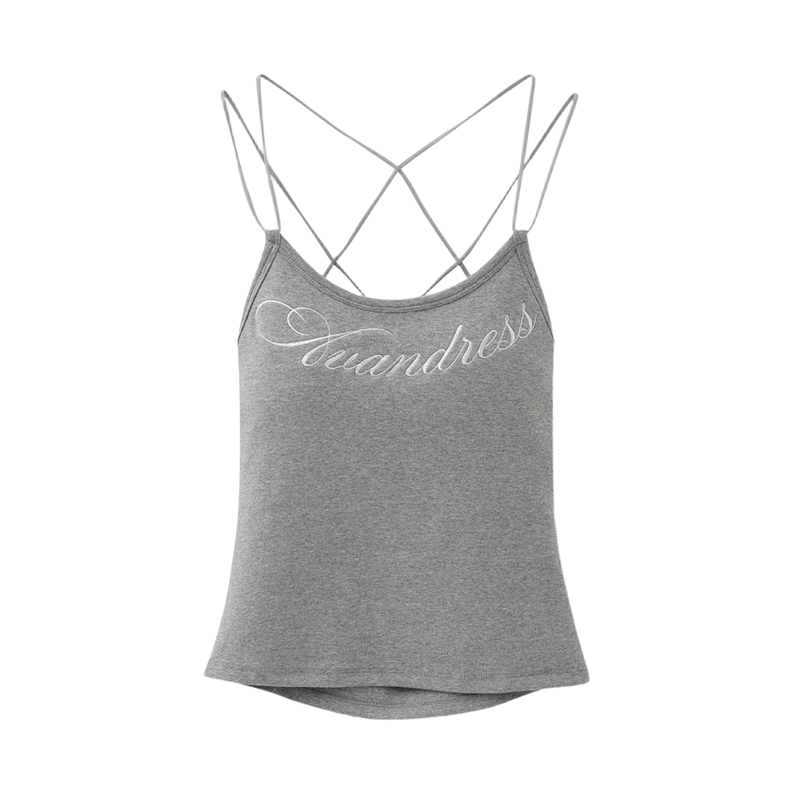 AD62TS01GR Avandress Van Cross Back String Cap Sleeveless Grey