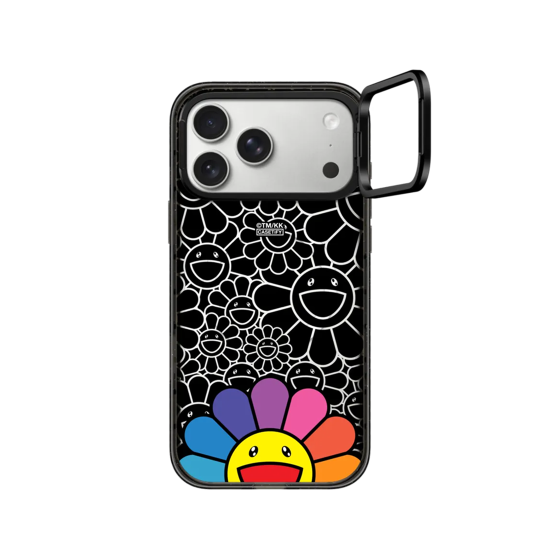 - Casetify x Murakami Takashi iPhone Smile Rainbow Glaze Ring Stand Case Black