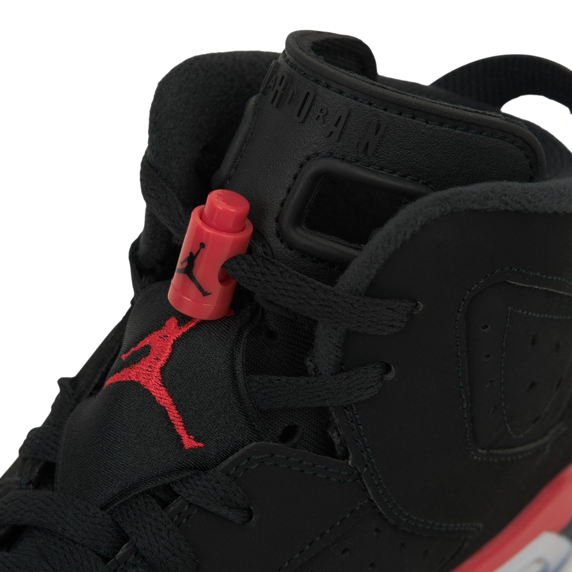 (GS) 조던 6 레트로 인프라레드 세일즈맨 블랙 앤 라이트 크림슨((GS) Jordan 6 Retro Infrared Salesman Black and Light Crimson) - 7