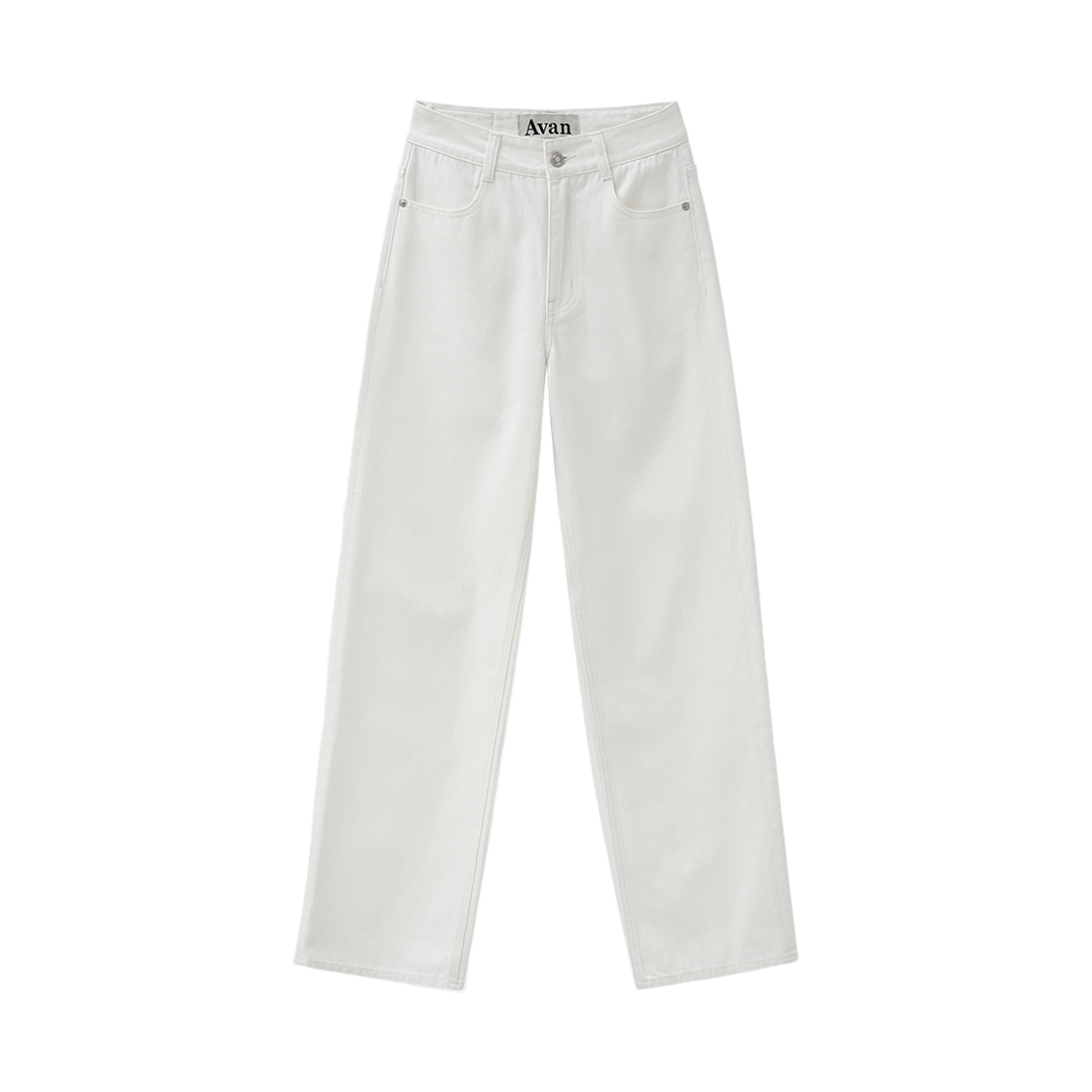 어반드레스 테사 세미 와이드 팬츠 화이트(Avandress Tessa Semi Wide Pants White)