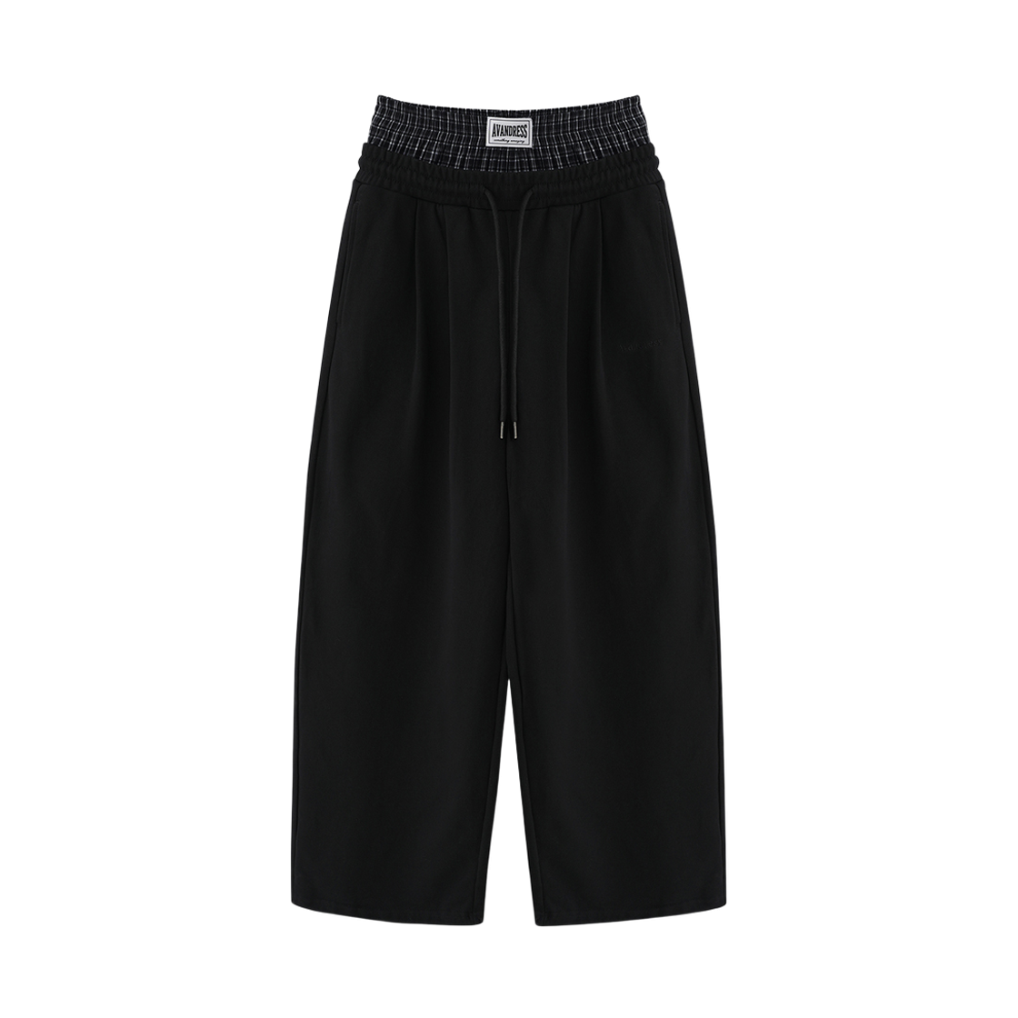 어반드레스 88 더블 턱 릴렉스 새깅 팬츠 블랙(Avandress 88 Double Tuck Relax Sagging Pants Black)