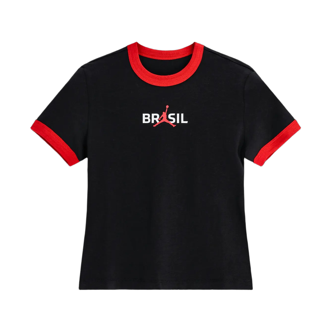IF3927-010 (W) Jordan Brazil Graphic Crewneck Top Black University Red - Asia