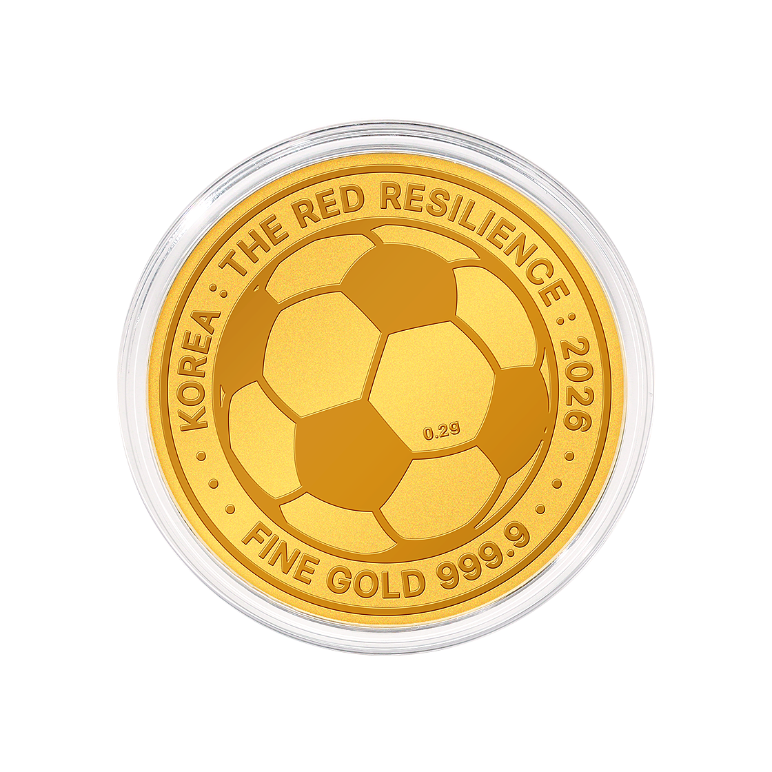 골드팡 24K 2026 월드컵 축구공 순금코인 0.2g(GOLDPANG 24K 2026 World Cup Soccer Ball Gold Coin 0.2g)