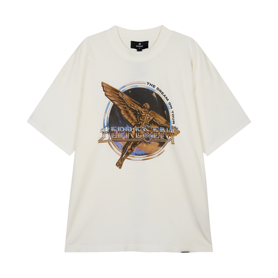 리프레젠트 골든 투어 티셔츠 플랫 화이트 - 26SS(Represent Golden Tour T-Shirt Flat White - 26SS)