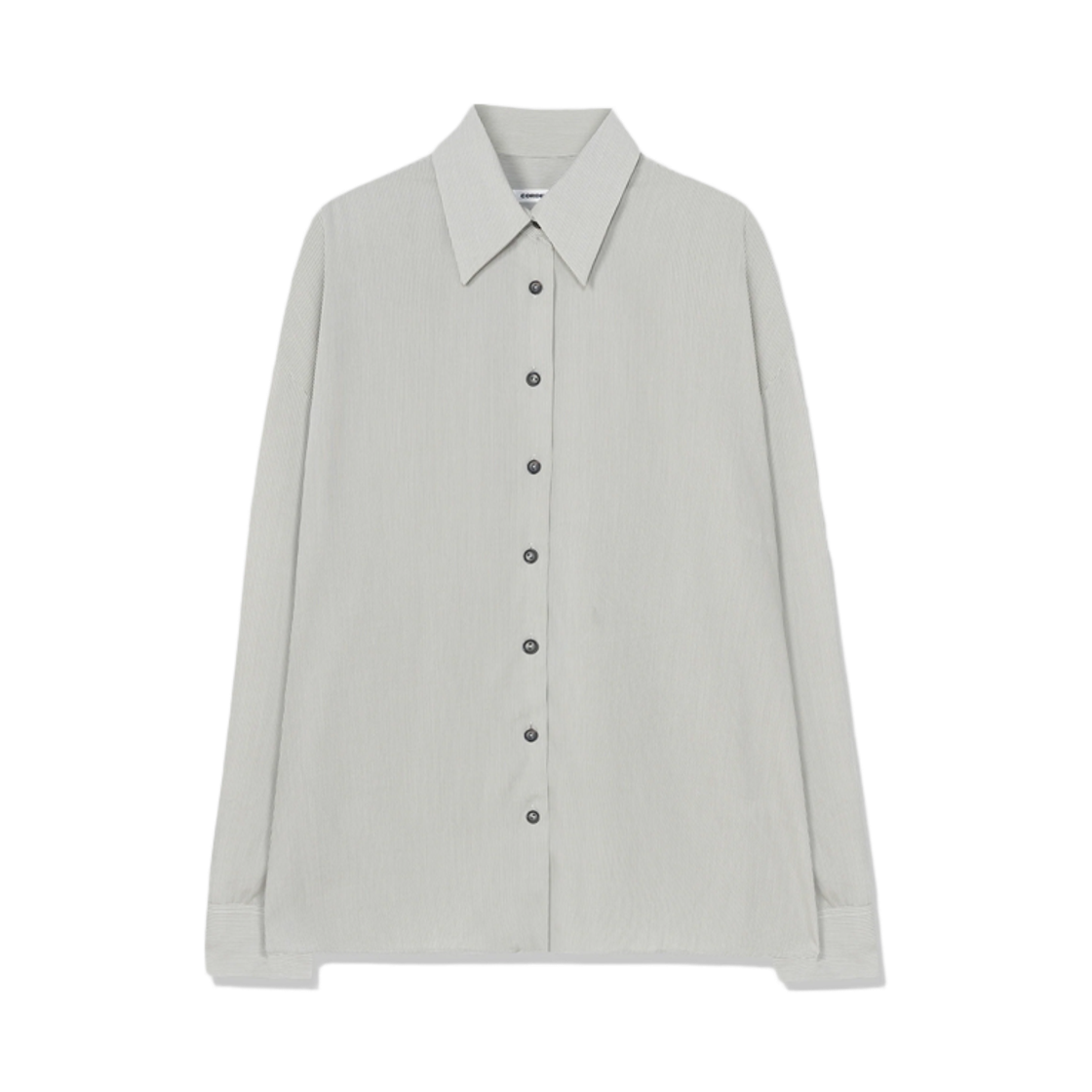 코데라 우먼 핀스트라이프 오버사이즈 셔츠 라이트 그레이 - 26FW(Cordera Women Pinstriped Oversized Shirt Light Grey - 26FW)
