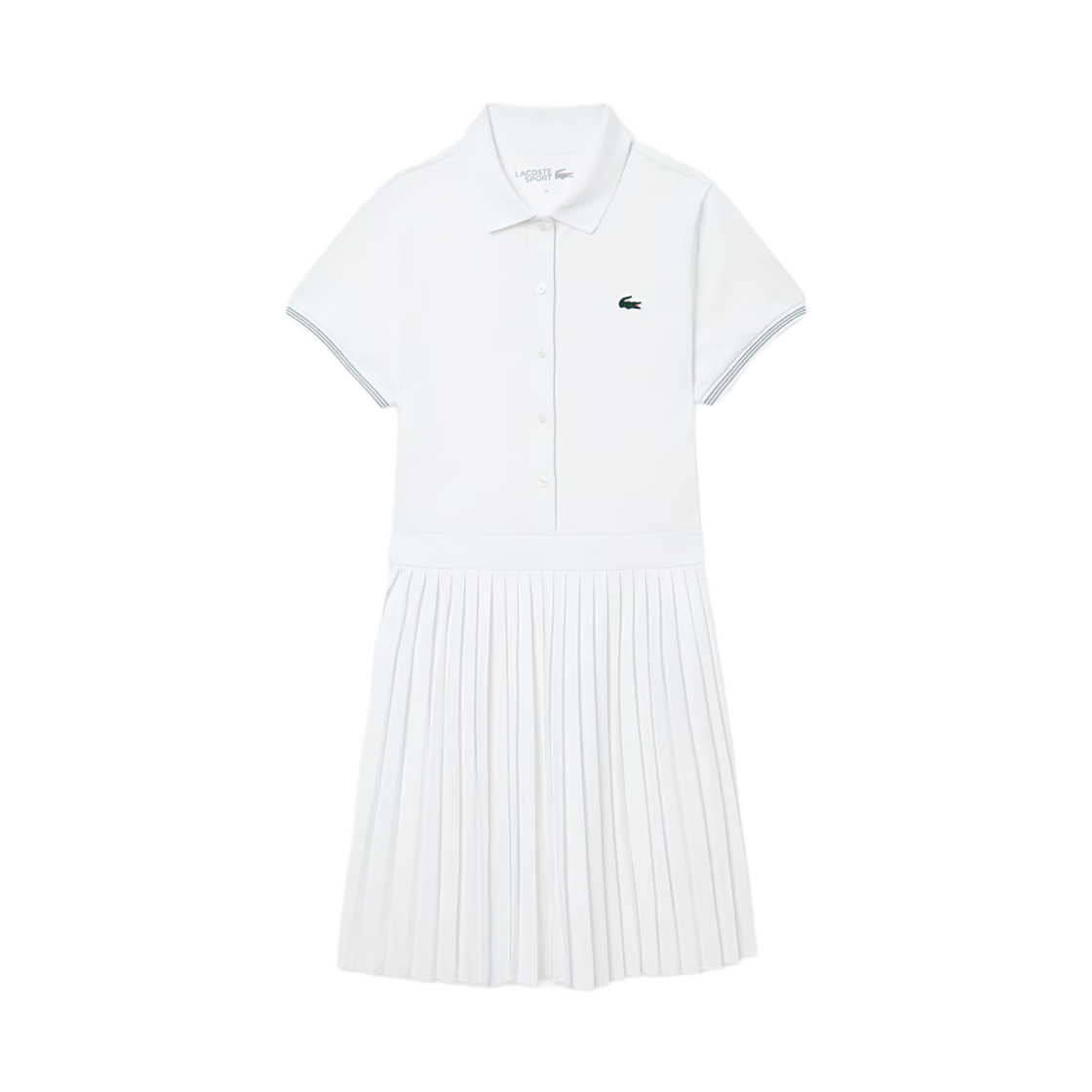 (W) 라코스테 테니스 드레스 크림 화이트((W) Lacoste Tennis Dress Cream White)