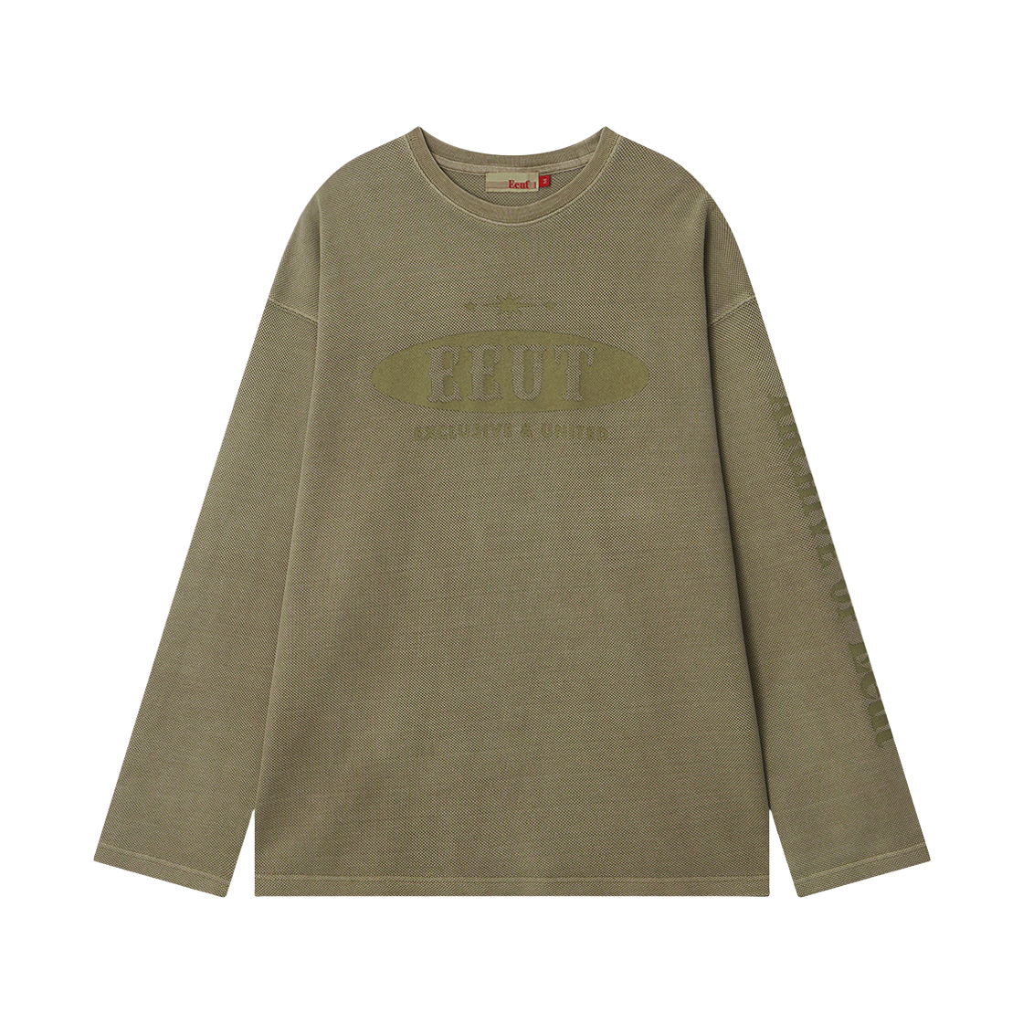 EEA1TS04LK EEUT Pigment Dyed Pk Long Sleeve Light Khaki