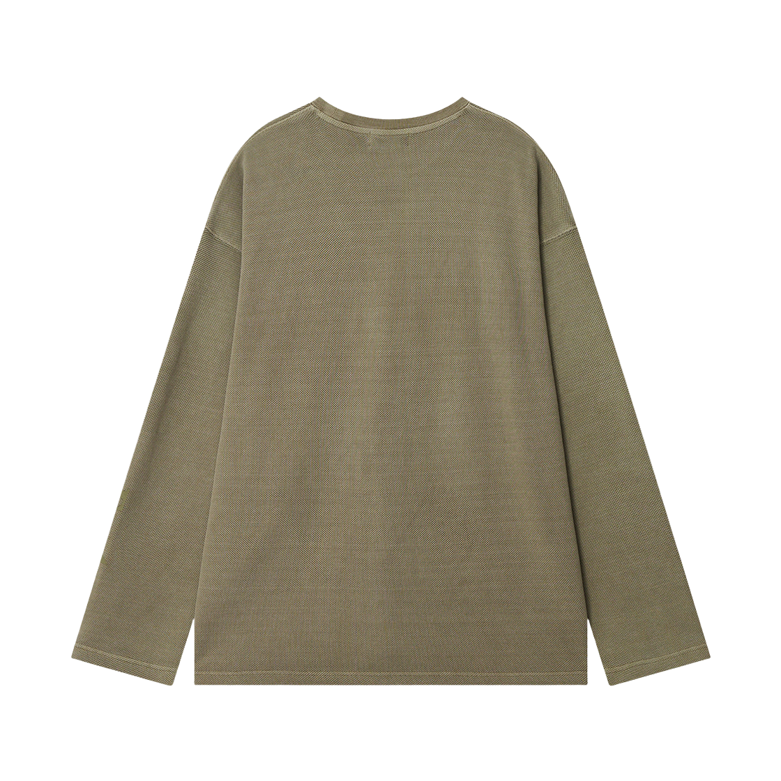 이우트 피그먼트 다이드 피케 롱슬리브 라이트카키(EEUT Pigment Dyed Pk Long Sleeve Light Khaki) - 2