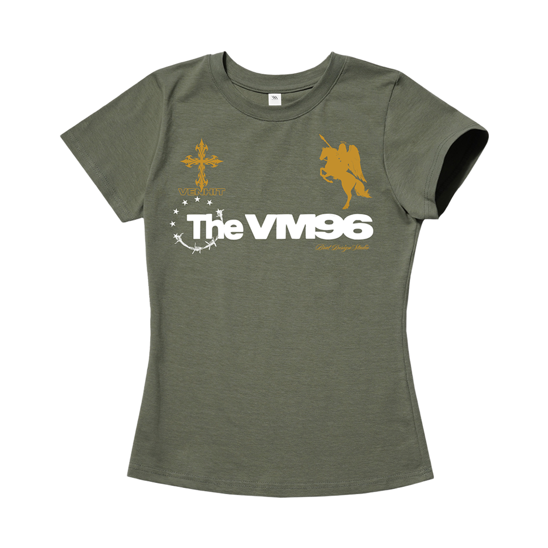 벤힛 THE VM96 슬림핏 반팔티 카키(venhit THE VM96 Slim Fit Short Sleeve T-Shirt Karki) - 2