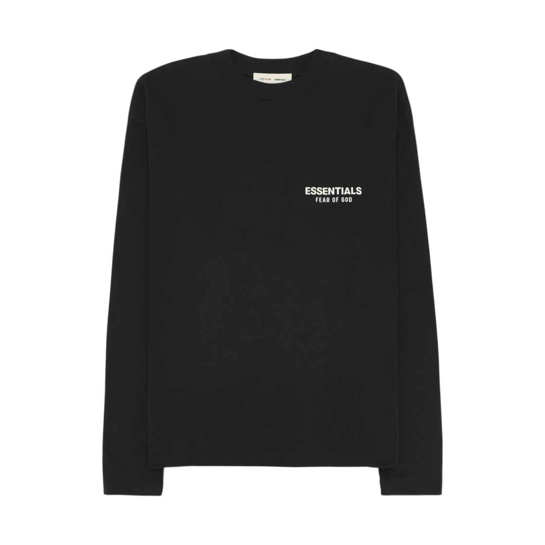 에센셜 클래식 롱 슬리브 티셔츠 빈티지 블랙 - 25FW(Essentials Classic Long Sleeve T-Shirt Vintage Black - 25FW) - 2
