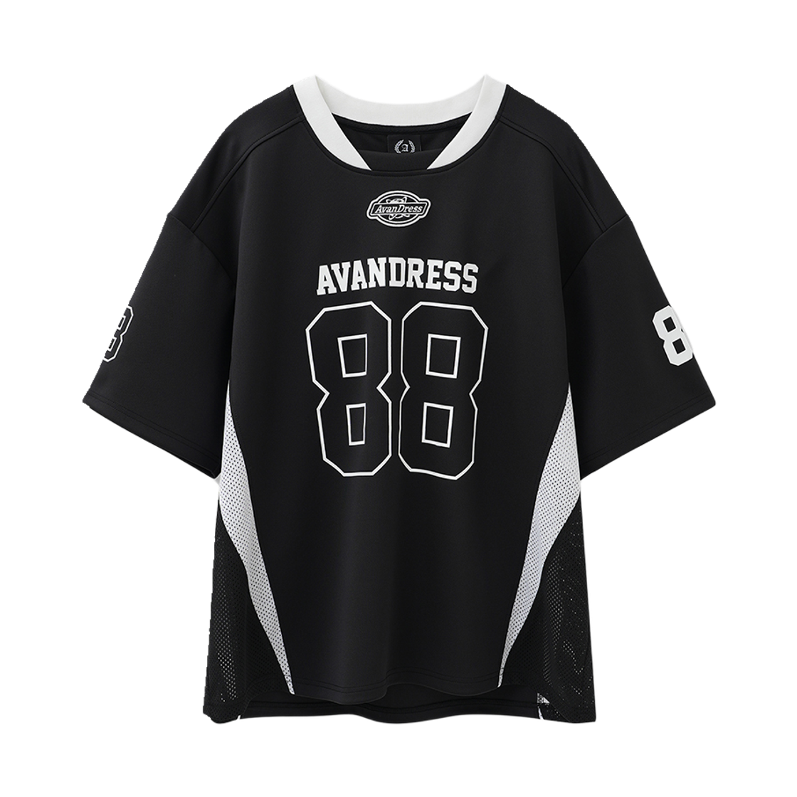 AV62TS51BK Avandress Blaze Football Jersey T-Shirt Black