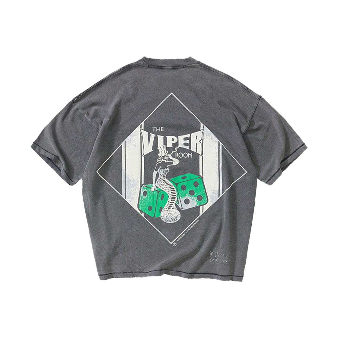 리프레젠트 더 바이퍼 룸 다이스 티셔츠 빈티지 그레이 - 26SS(Represent The Viper Room Dice T-Shirt Vintage Grey - 26SS) - 2