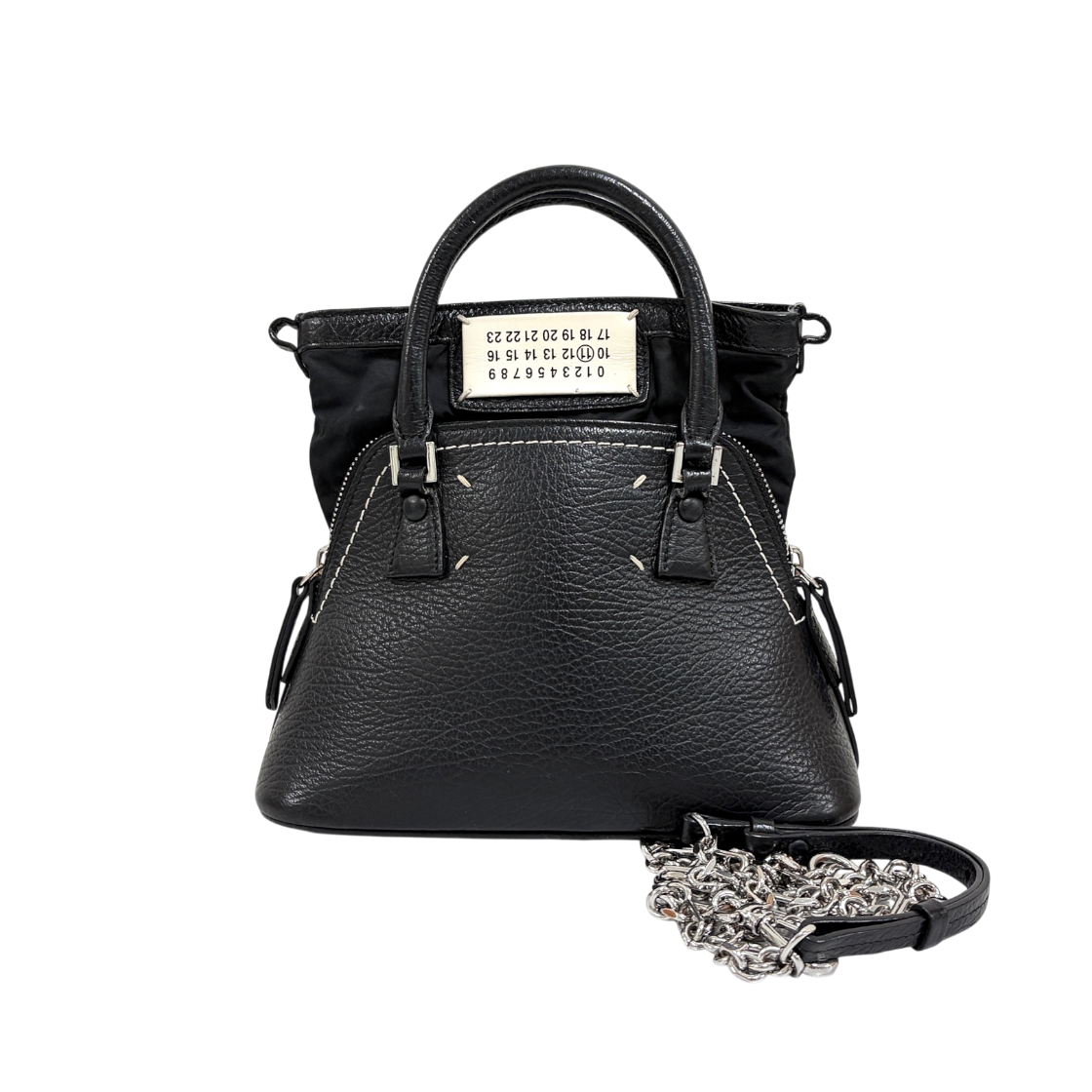 ITLB6VPWEPMS Maison Margiela Micro 5AC Tote Bag Black