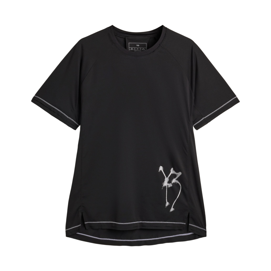 KQ8573 Y-3 x Chito Graphic Running Short Sleeve T-Shirt Black