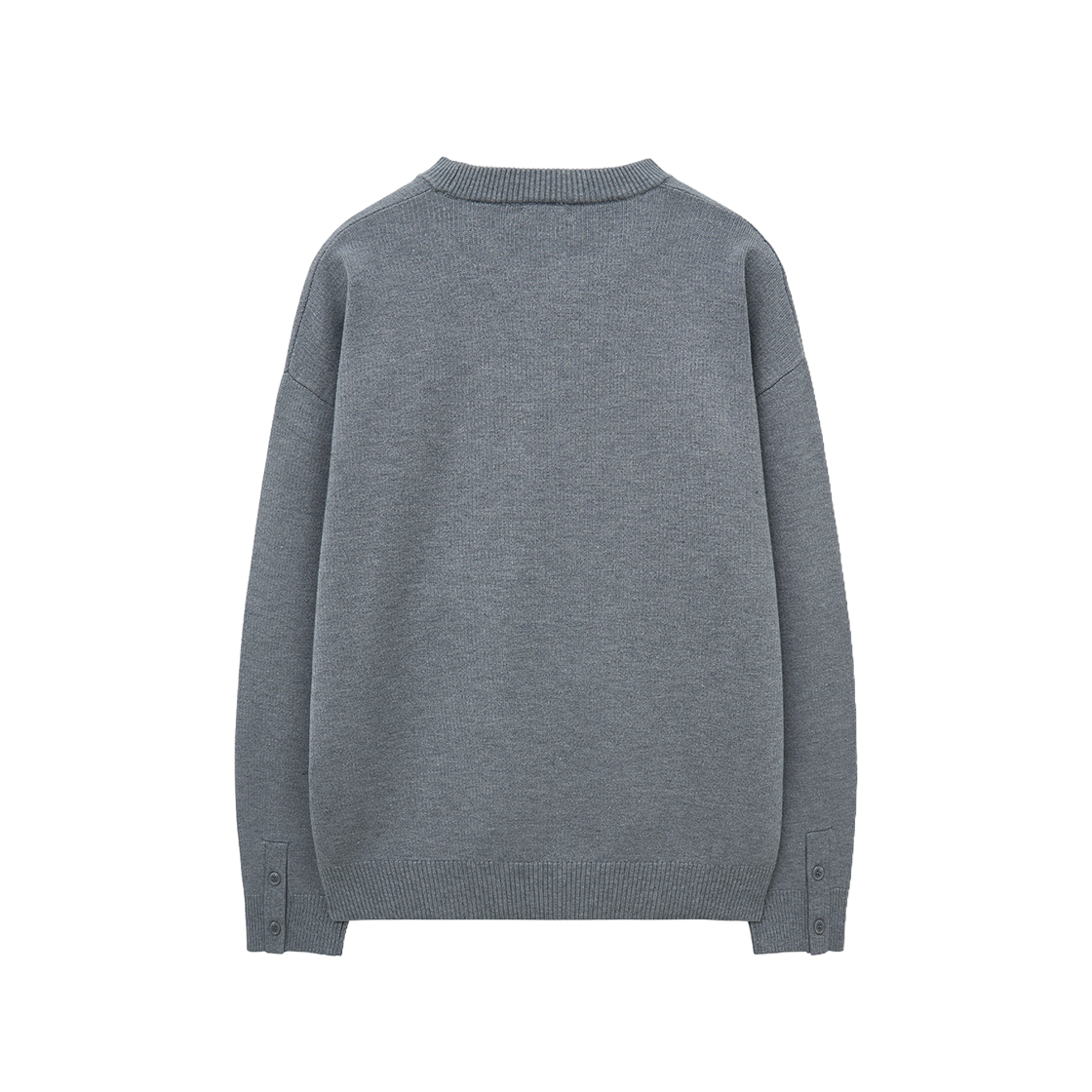 지오송지오 어시메트릭 크루넥 니트 그레이 ZI5KT714GY(ZIOSONGZIO Asymmetric Crewneck Knit Grey) - 2