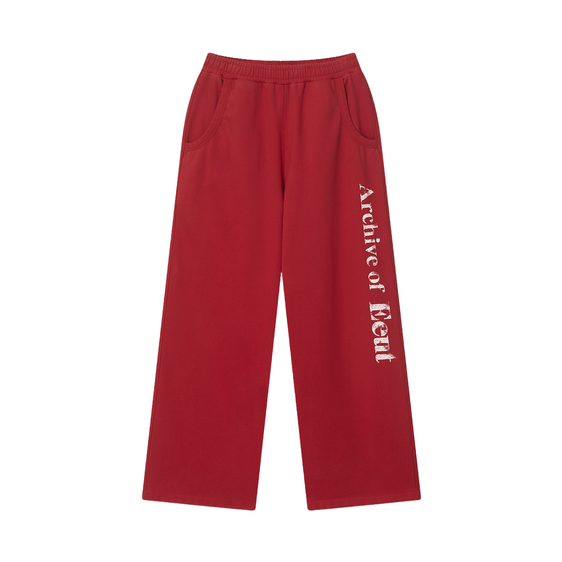 EEA1SW15RD EEUT Archive Washed Sweatpants Red