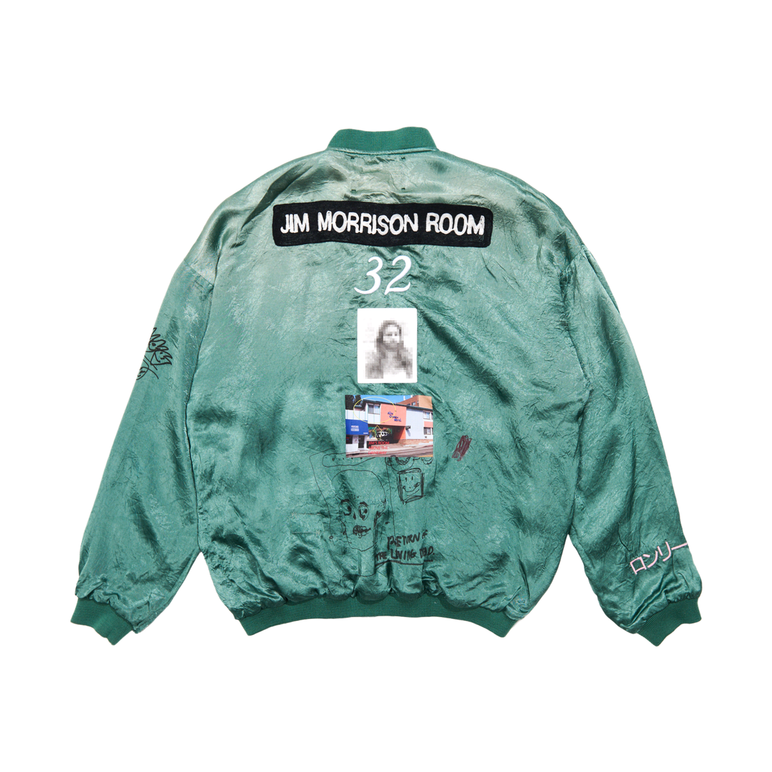 팔리 할리우드 짐스 룸 새틴 자켓 민트(Paly Hollywood Jim's Room Satin Jacket Mint) - 2