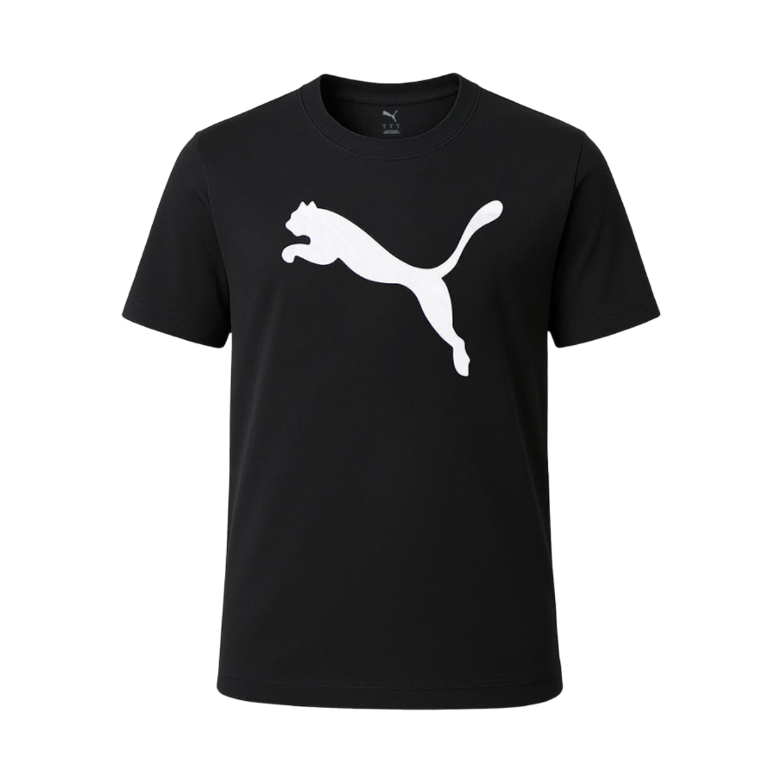 682536-01 Puma Essentials Logo T-Shirt Black