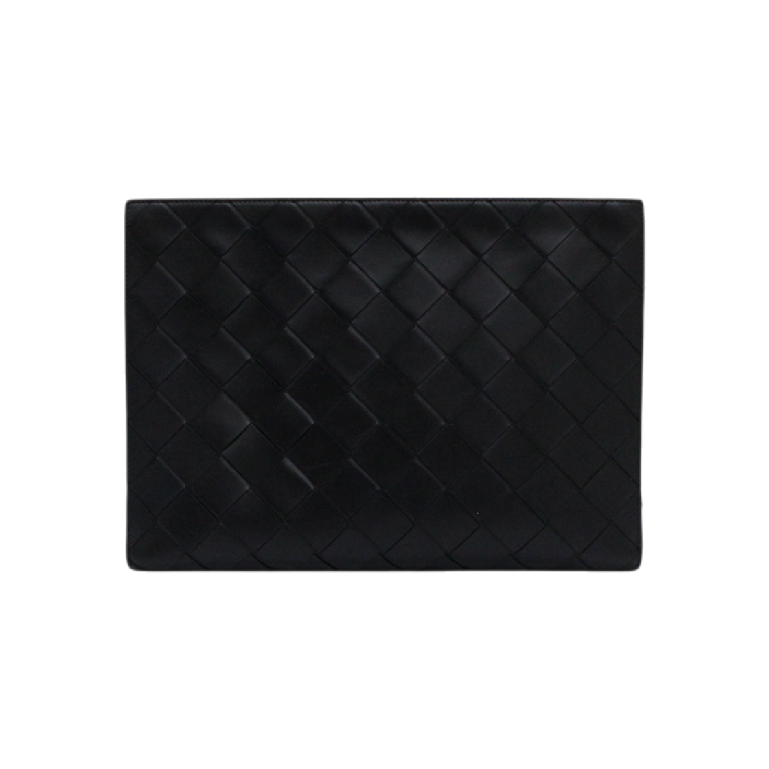 ITMBSJVQ3CGD Bottega Veneta Black Intrecciato Large Document Case