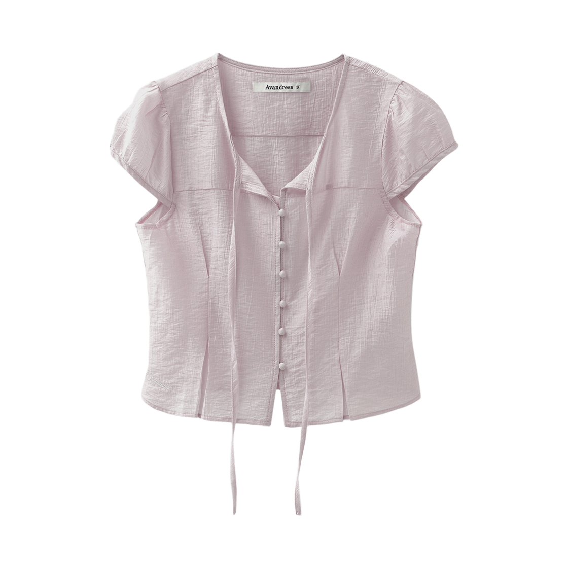 어반드레스 리오라 타이 블라우스 핑크(Avandress Liora Tie Blouse Pink)