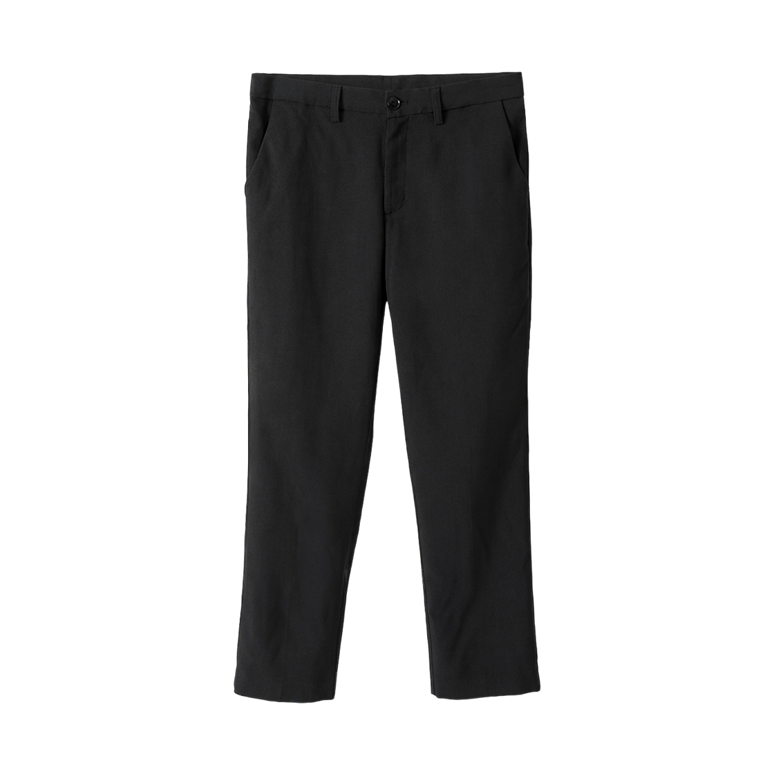 GGC8684 GCLIP Secret Side-Banding Black Cropped Stretch Slacks