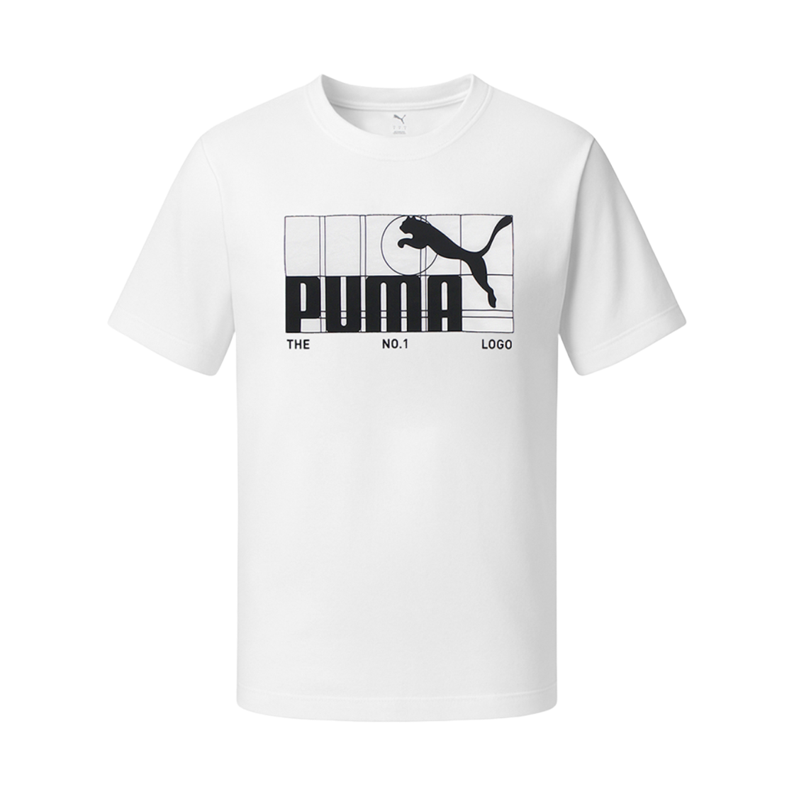 688029-02 Puma Graphic No.1 Logo T-Shirt White