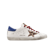 Golden Goose Superstar Leopard Horsy Star Sneakers White Brown