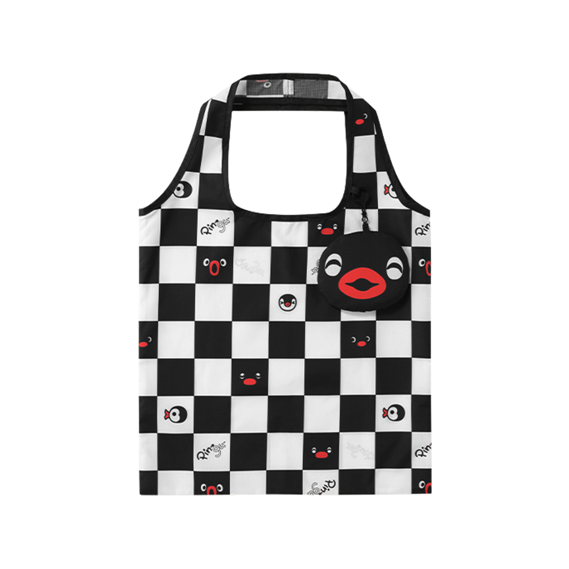 - A Twosome Place x Pingu Pocket Eco Bag Black